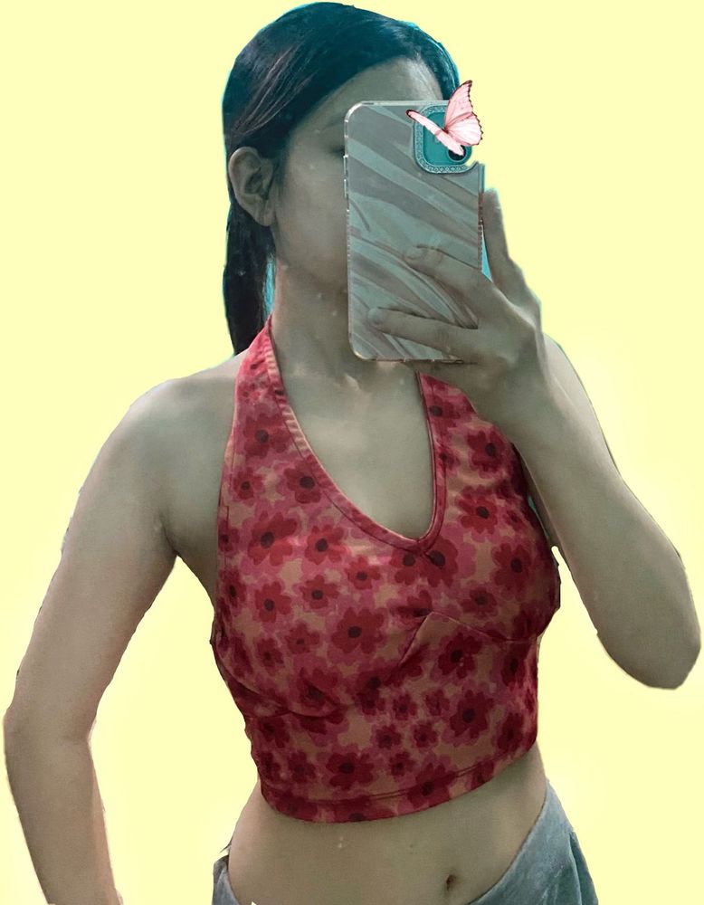 Floral Halter Top