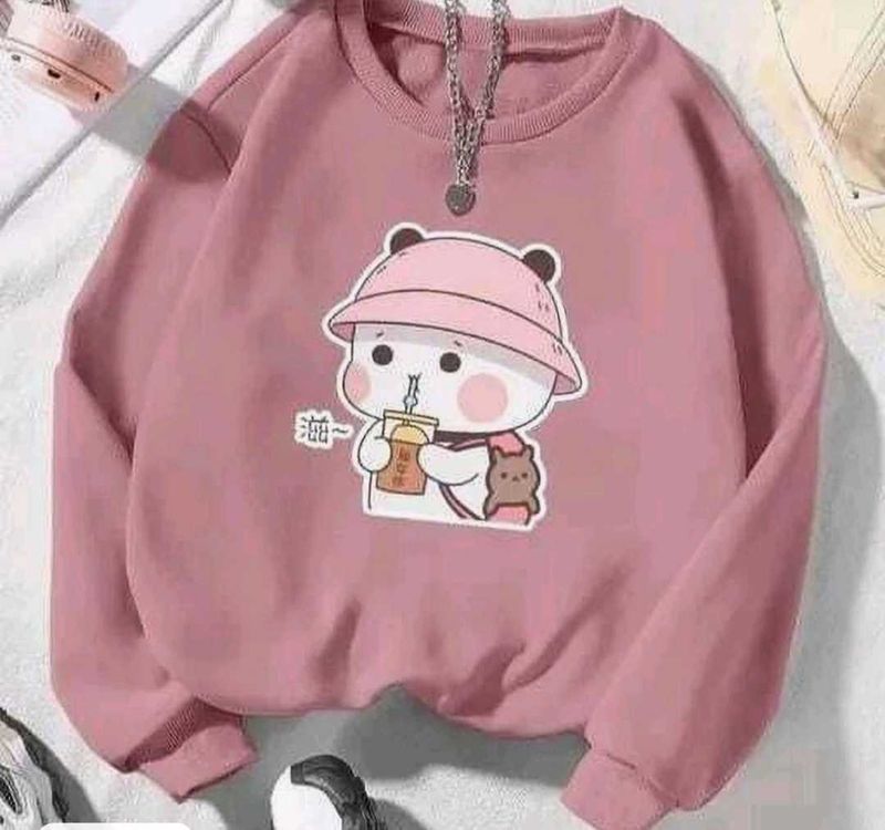 Cute Cartoon Print Sweatshirt