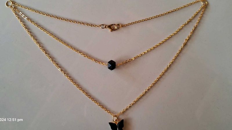 Layered Butterfly Necklace