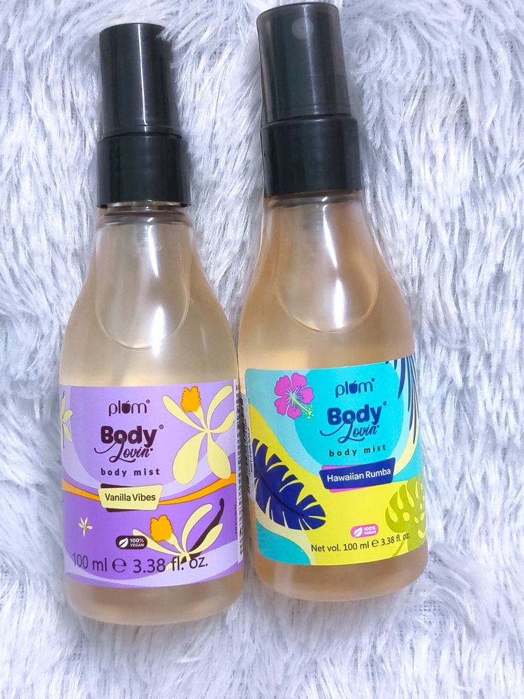 Pack Of 2 Plum Body Mist