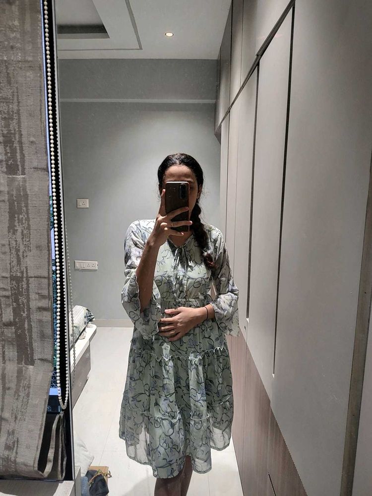 Floral Print Mini Dress