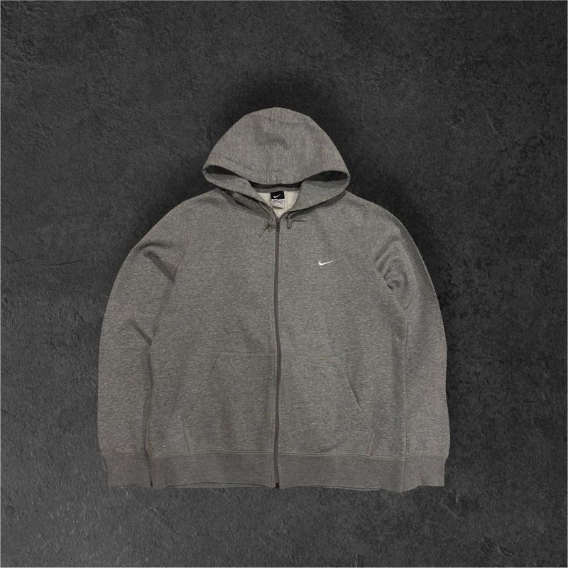 Classic Nike Gray Full-Zip Hoodie