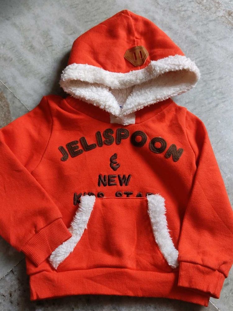 Cute Orange Kids Hoodie