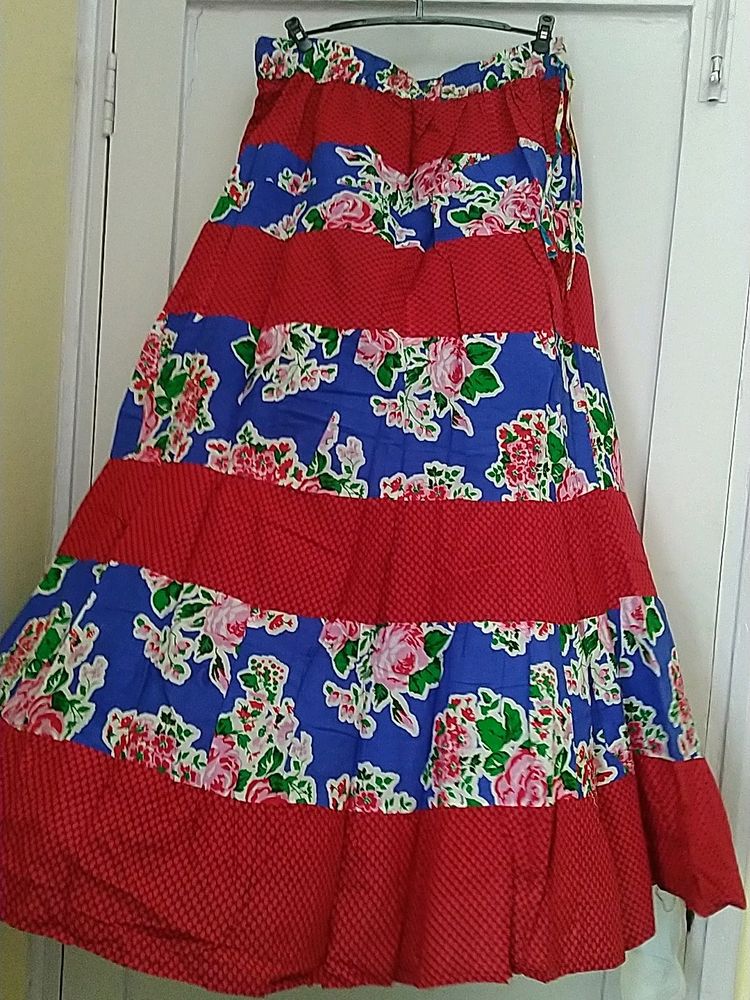 Famous   High Waist Long Ethnic Skirt