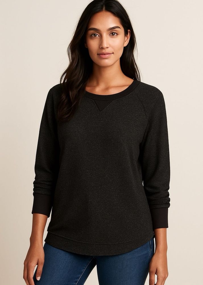 ✨ Stylish Black Glitter Sweatshirt ✨