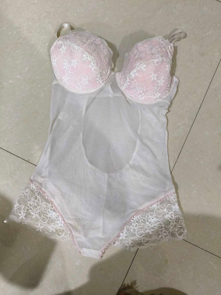nightwear sexy Lace Detail Lingerie Bodysuit