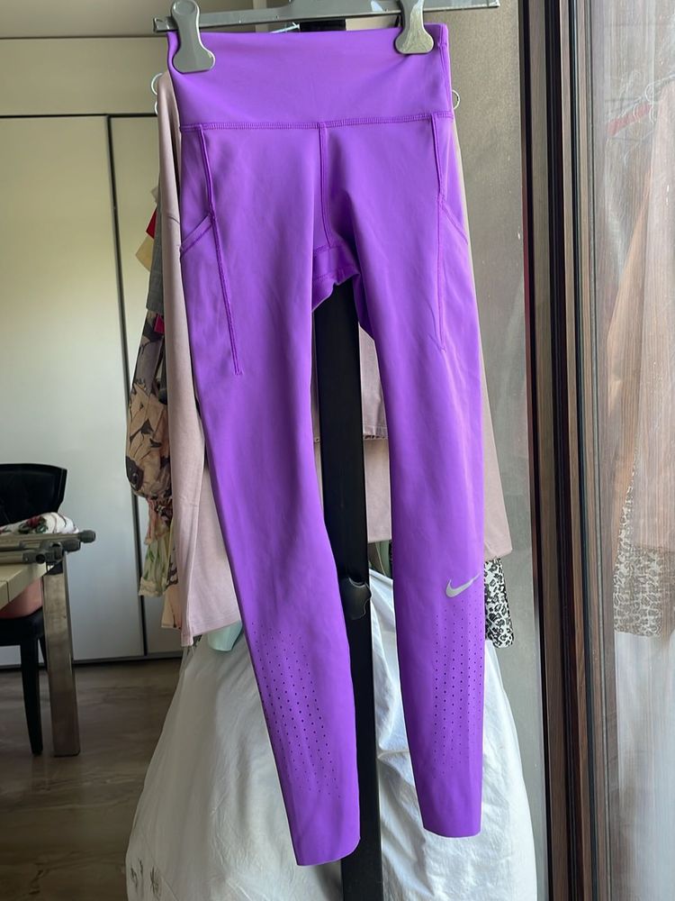 Purple Nike Gym Tights