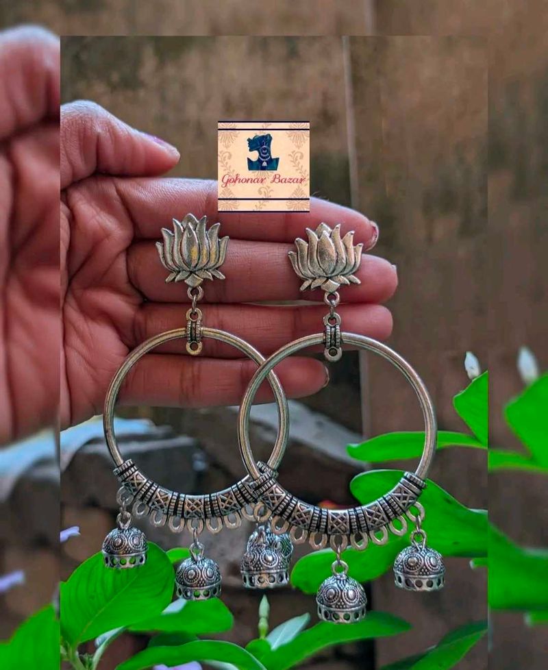 Oxidised Earring