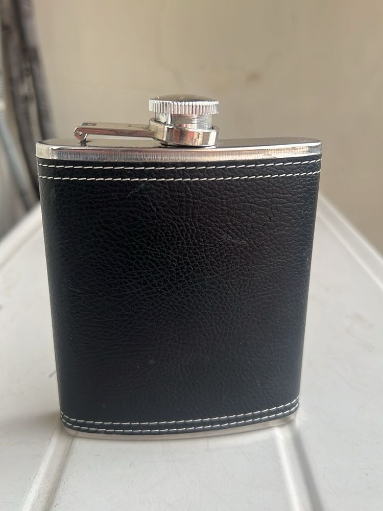 Perfect Condition Leather Hip Flask