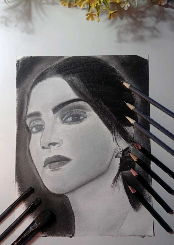 Pencil Portrait Drawing