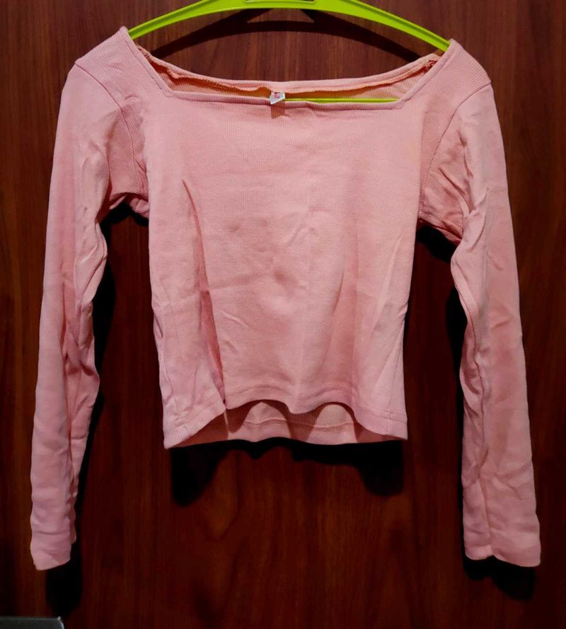 Peach Long Sleeve Top
