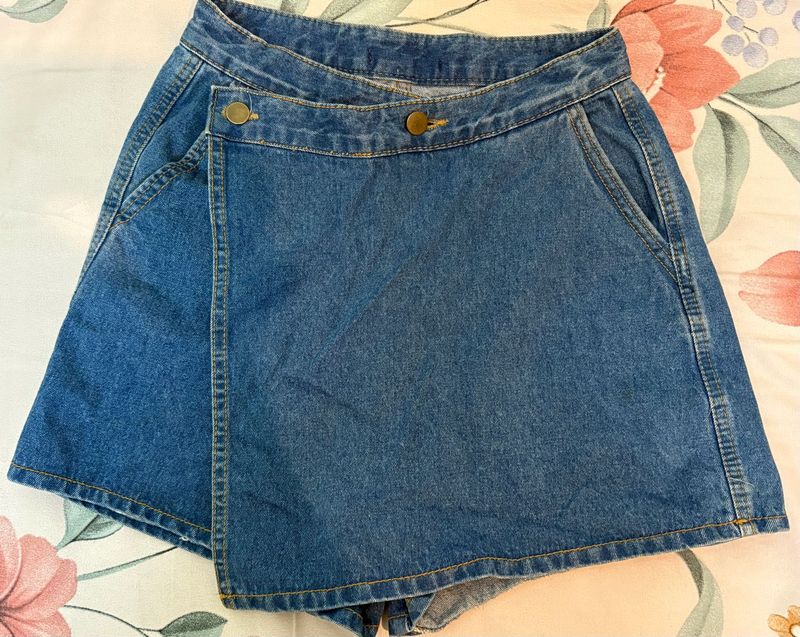 Denim Skort