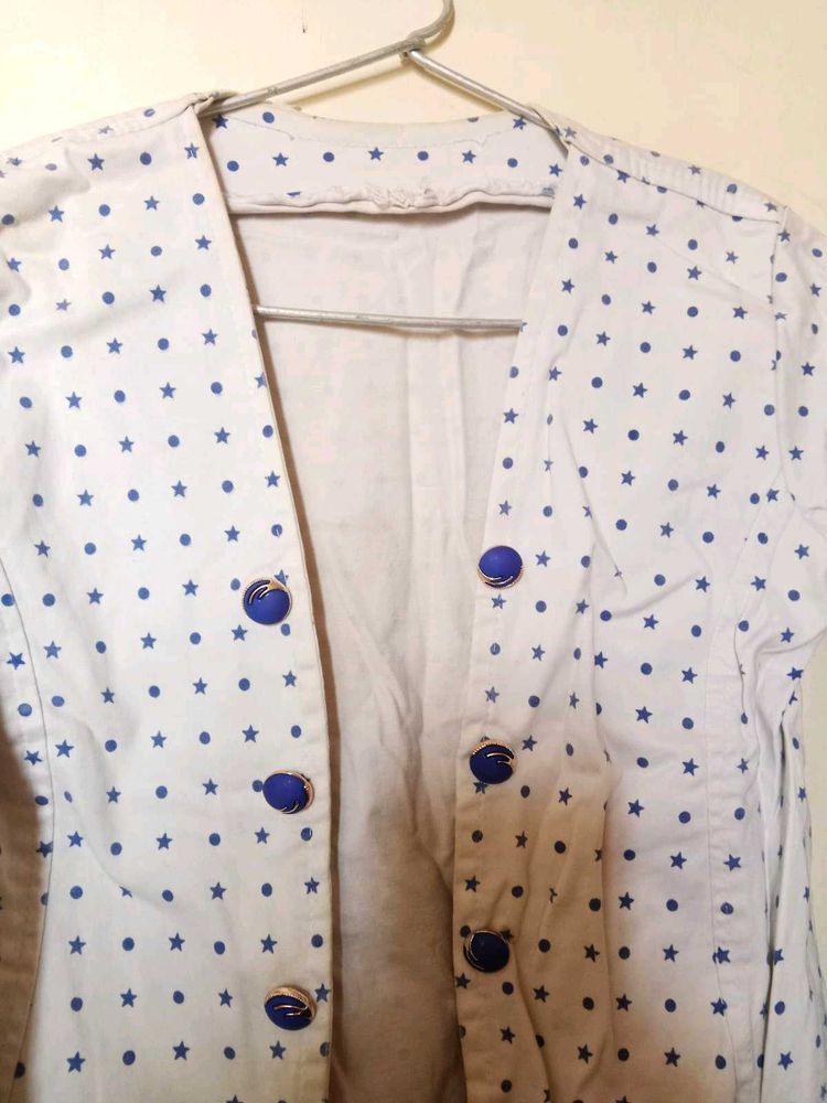 Star &amp; Dot Print Cardigan