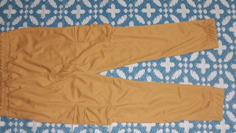 Mustard Cargo Style Pants