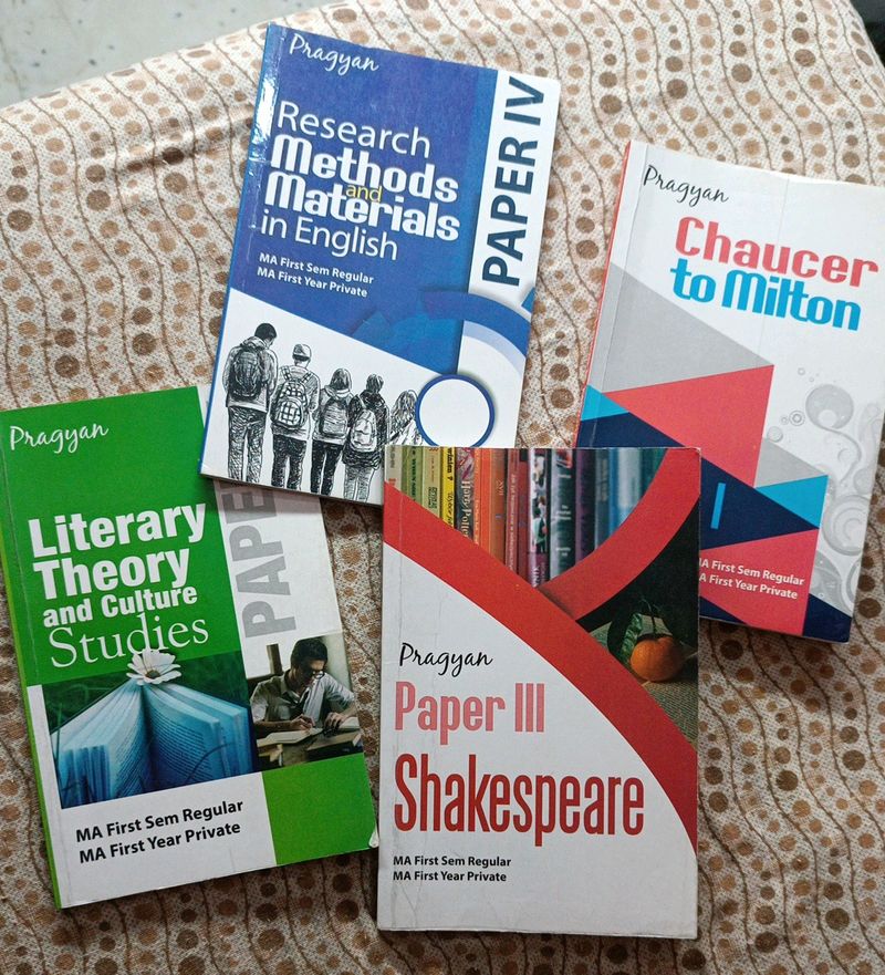 MA CCSU English Semester 1 All Books