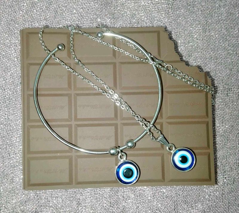 Evil Eye Bracelet and Necklace