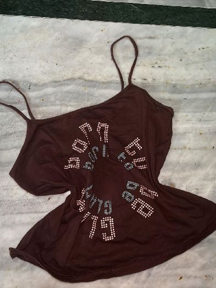 Y2K Brown Tank Top