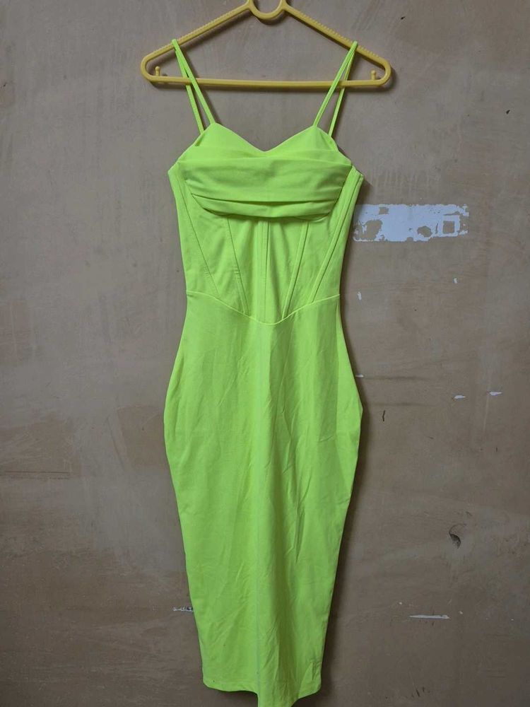 Neon Corset Bodycon Dress