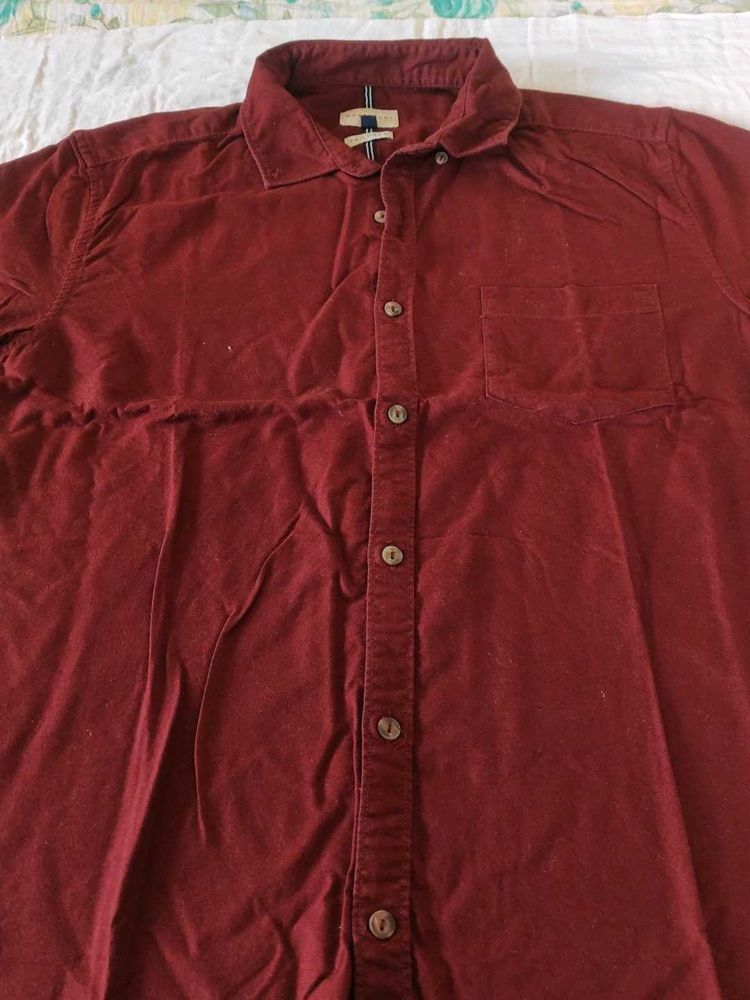 Maroon Casual Shirt
