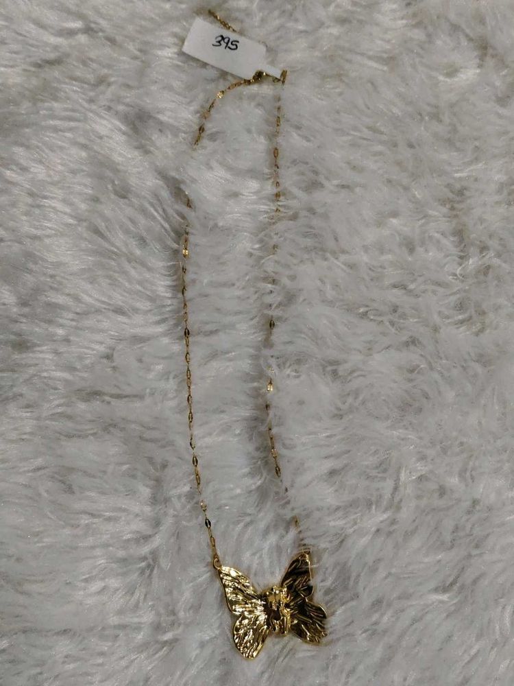 Antitarnish Butterfly Pendant Necklace