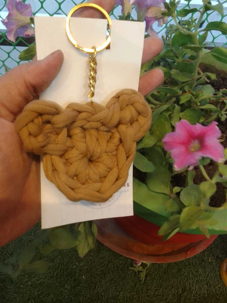 Crochet Mickey Mouse Keychain
