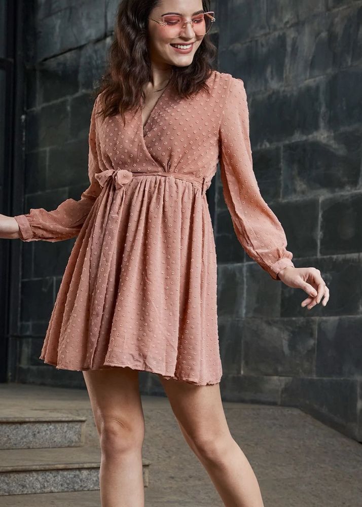 Chic Wrap Mini Dress
