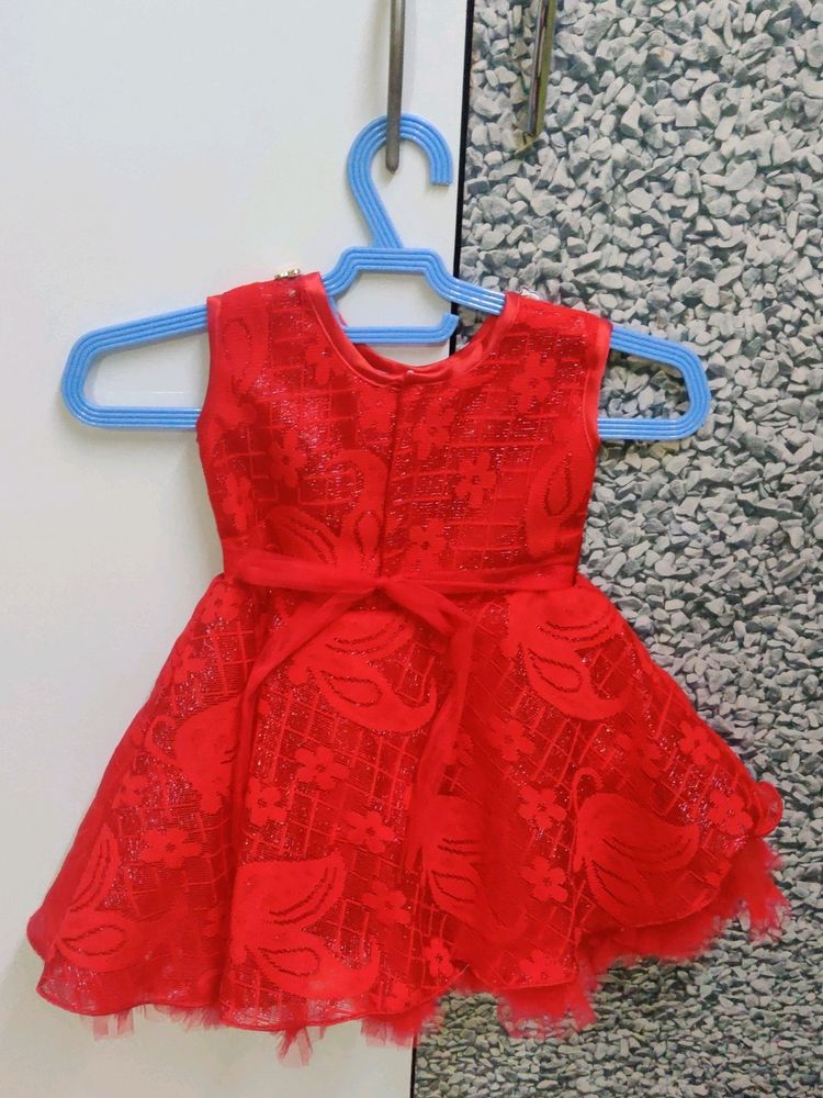 Kids Red Frock