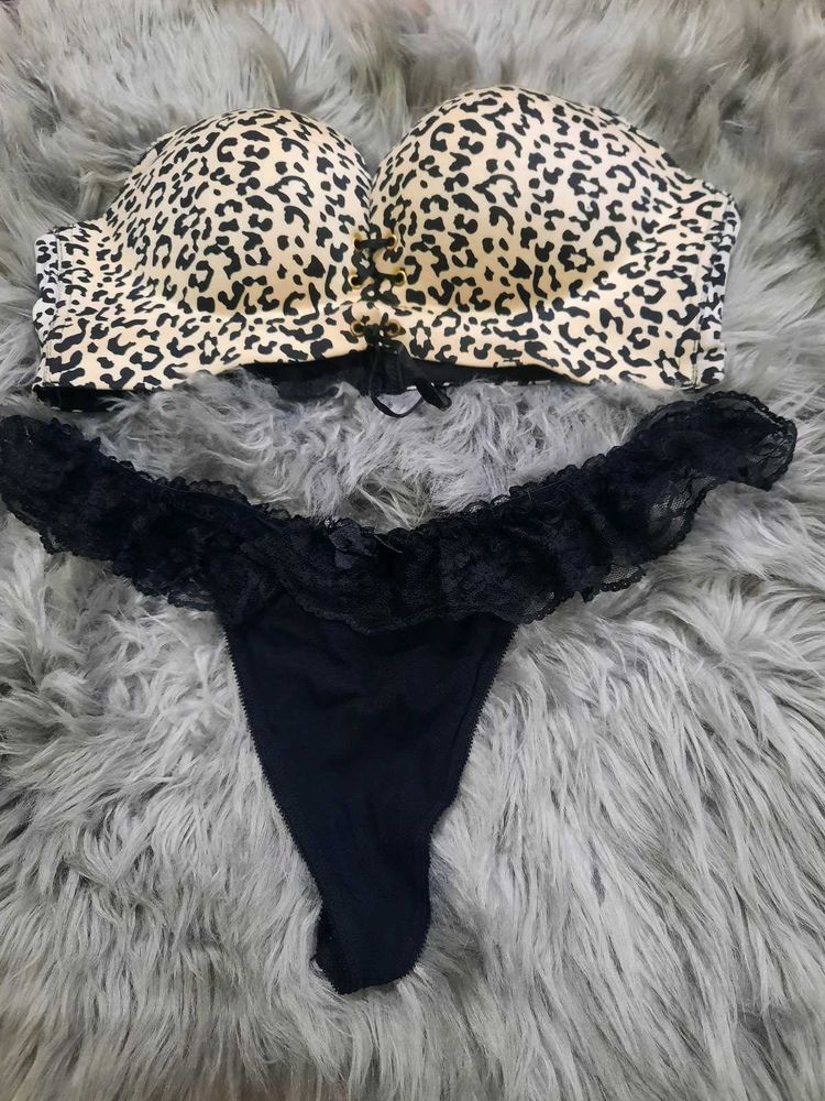 Leopard Print Lingerie Set