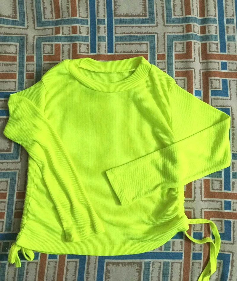 Neon Green Long Sleeve Top