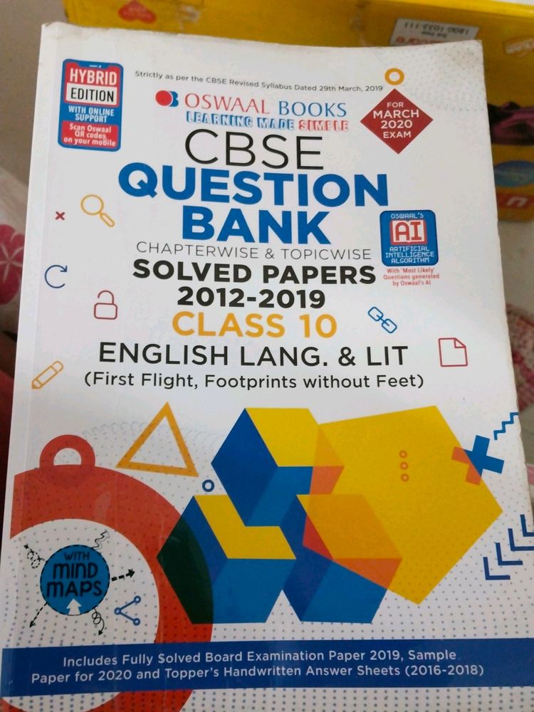10 CBSE Question Bank, English Language And Litera