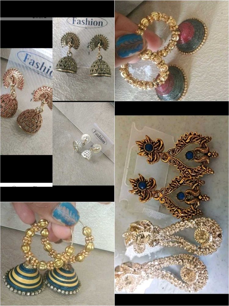 Assorted Fashion Earrings - 7 Pairs
