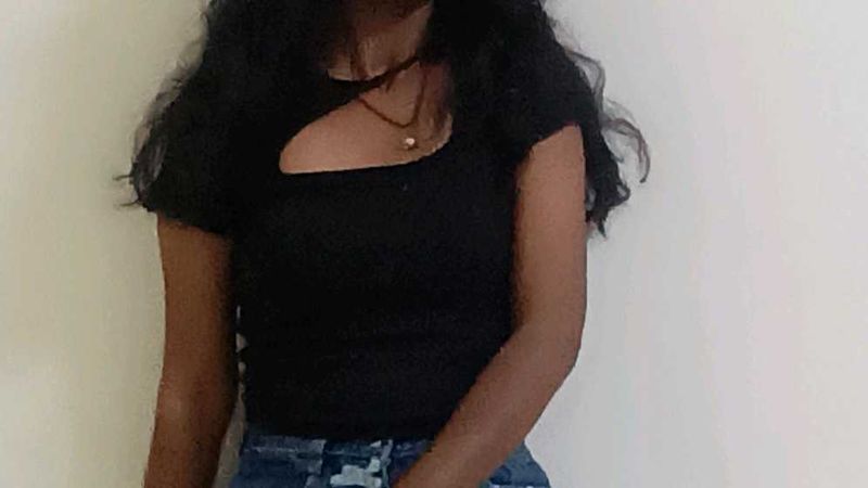 Chic Black Cutout Top