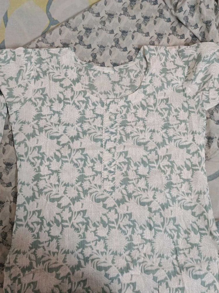 Floral Print Kurta