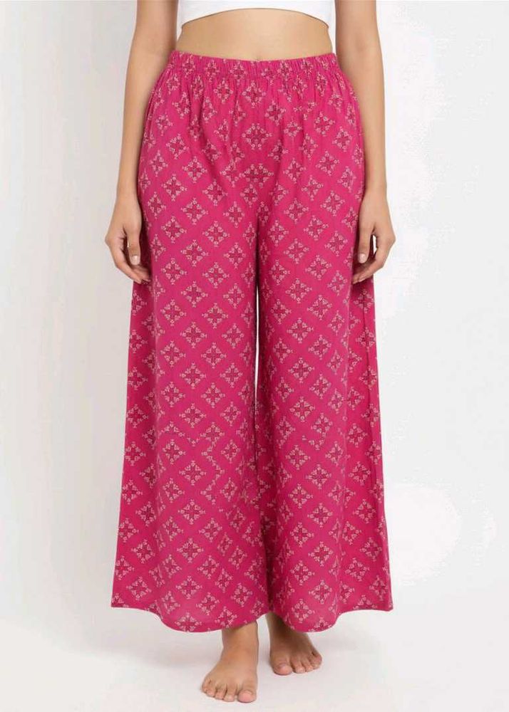 Pink Printed Palazzos