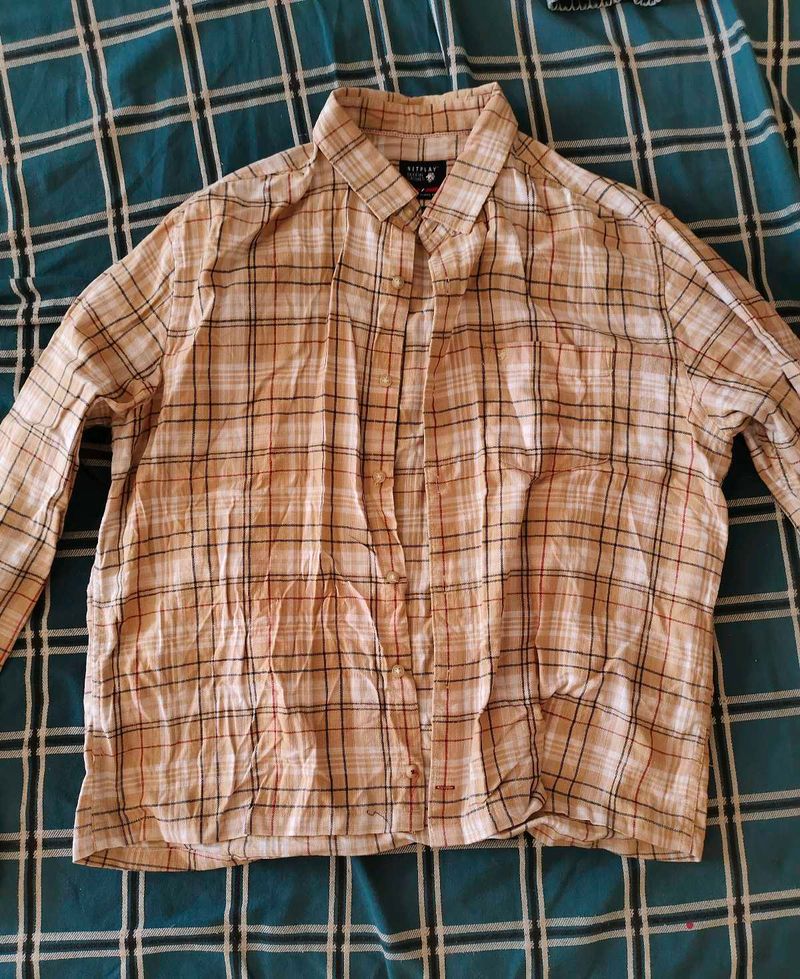 Men&#39;s Full Hand Plaid Shirt