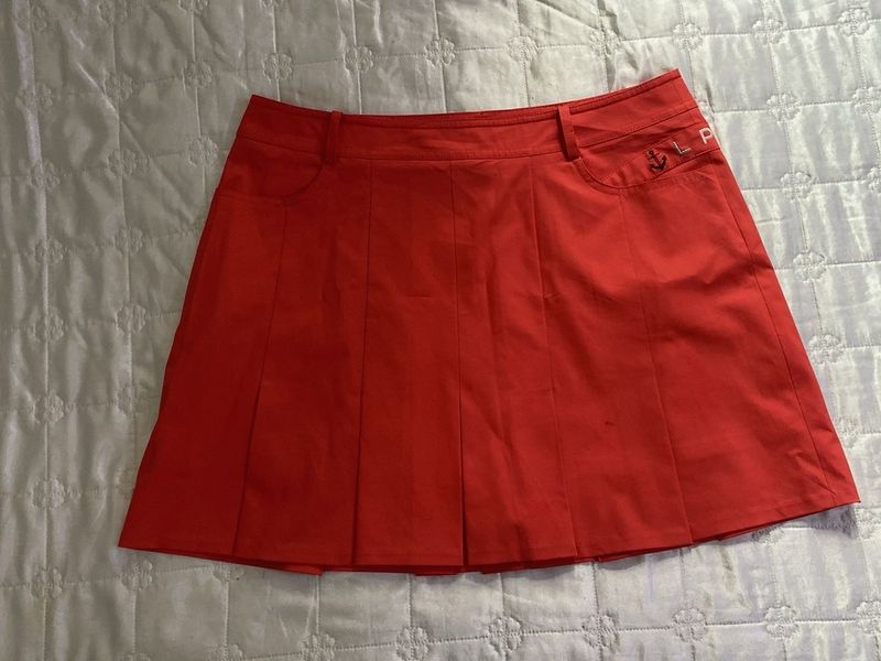 coral Pleated Skort waist 32