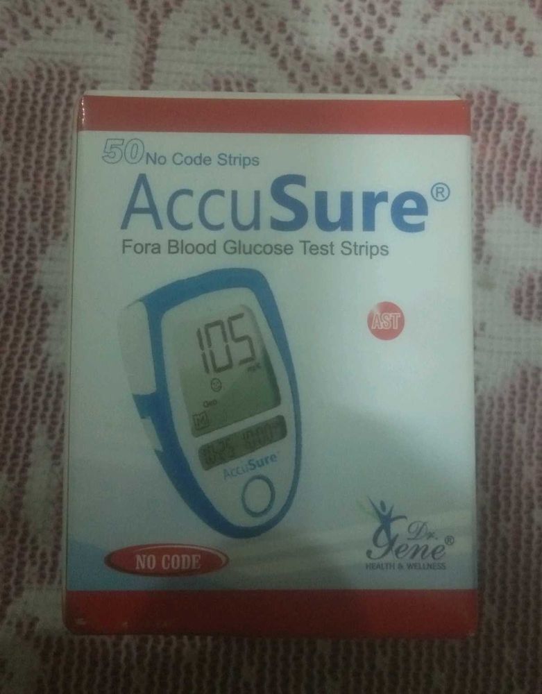 AccuSure Blood Glucose Test Strips.