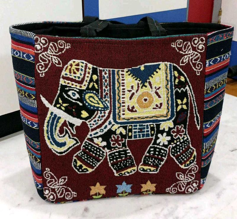 🐘👜Trendy Office Handbags Tapestry Tote Bag