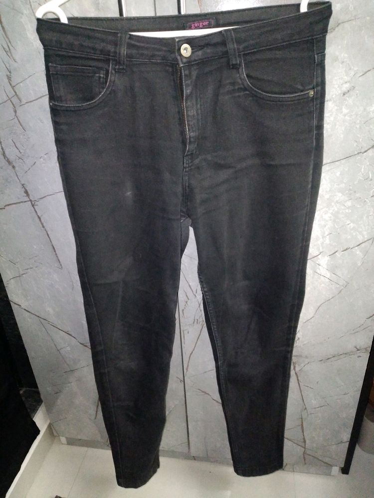 High waist skinny jeans