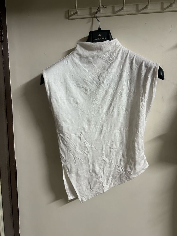 White Sleeveless Top