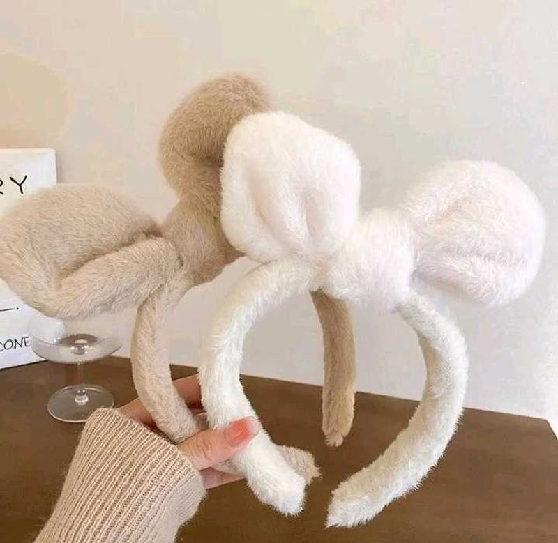 🆕2 Fur Mickey Detachable Headband