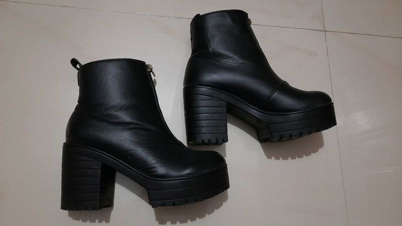 Chunky Platform Ankle Boots