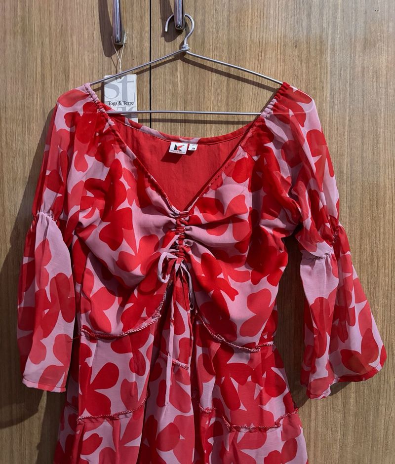 Floral Print Mini Dress