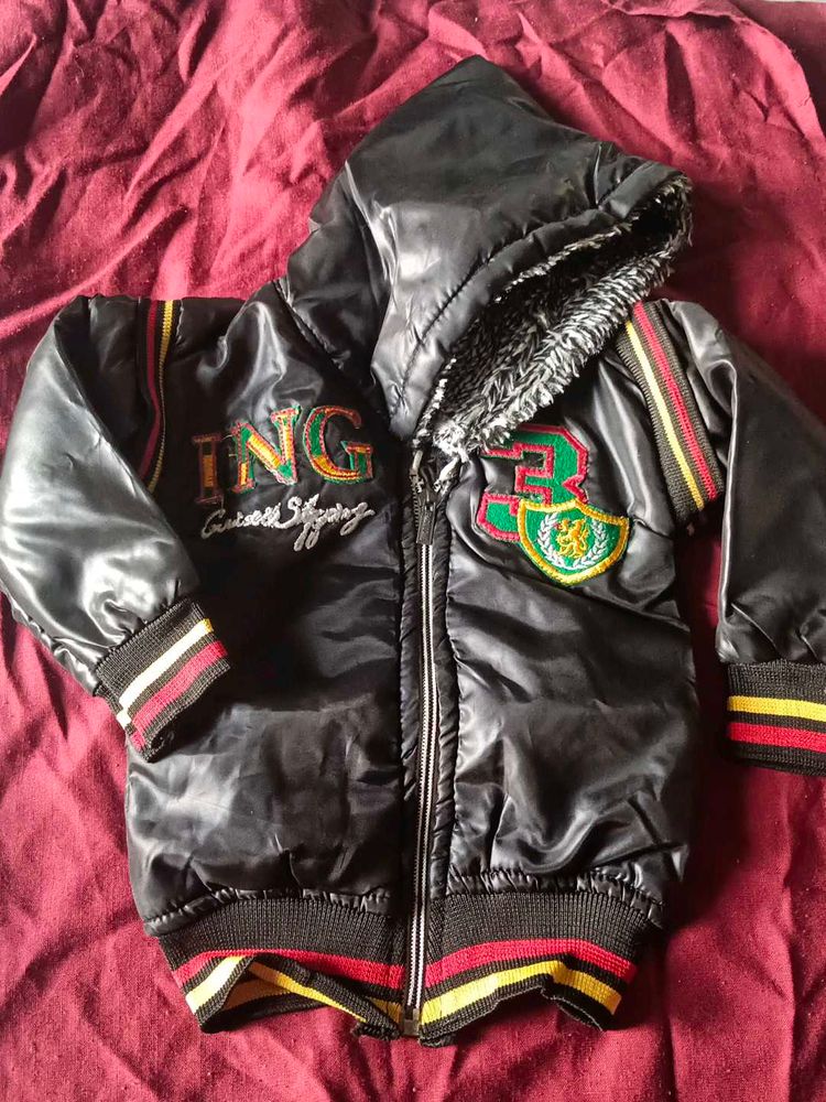 Stylish Boys Black Padded Jacket