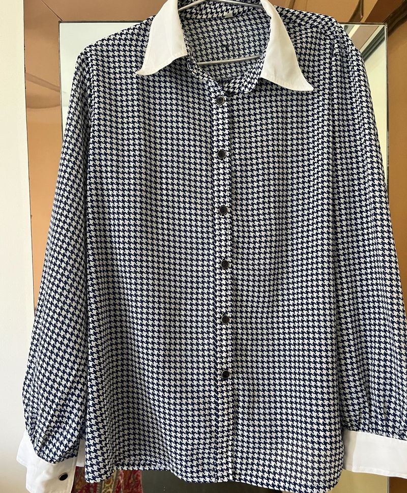 Checkered Blue Chic Shirt