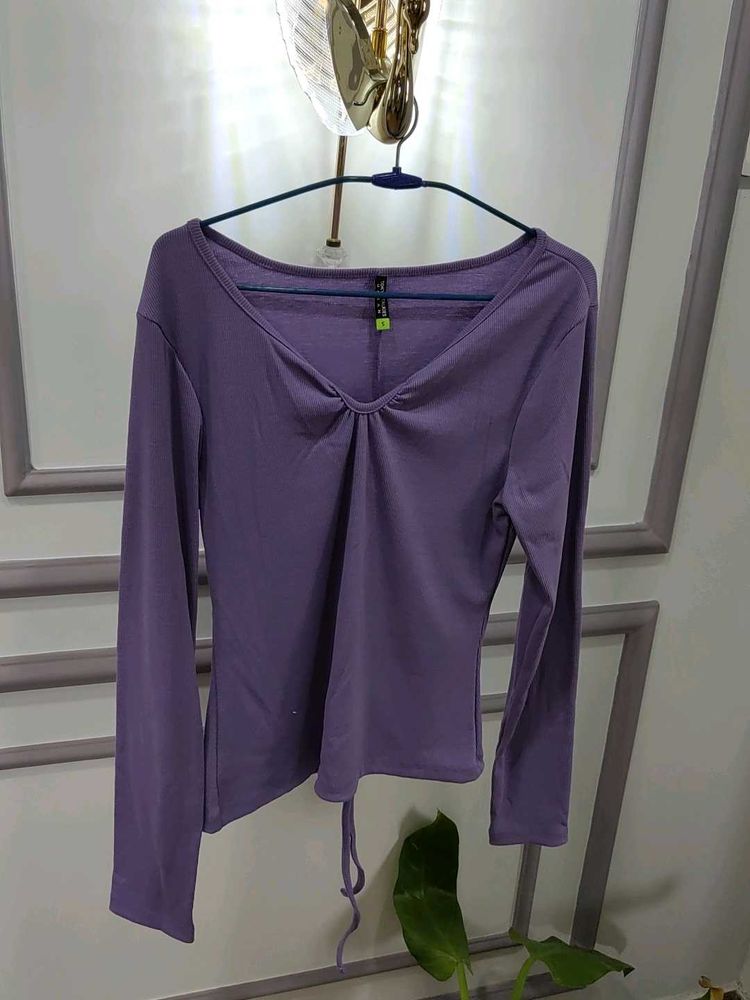 Purple Long Sleeve Top