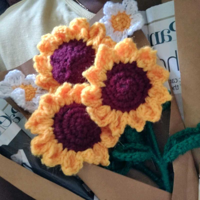 Crochet Sunflowers!