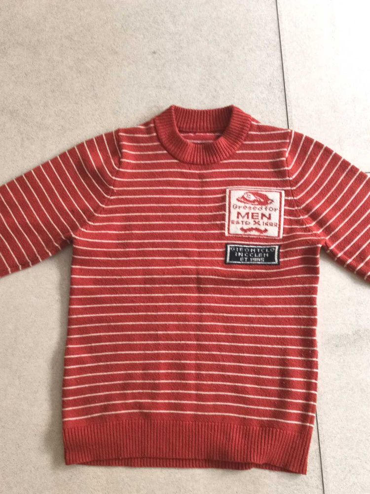 Boy&#39;s Orange Sweater