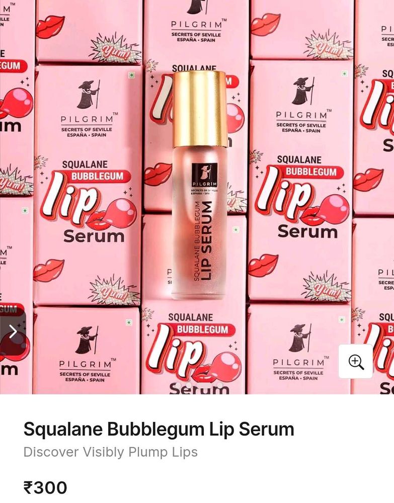 Pilgrim Squalane Bubblegum Lip Serum