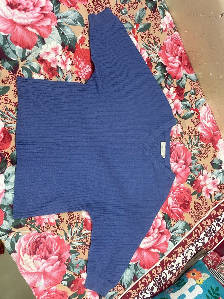 Blue Knit Sweater